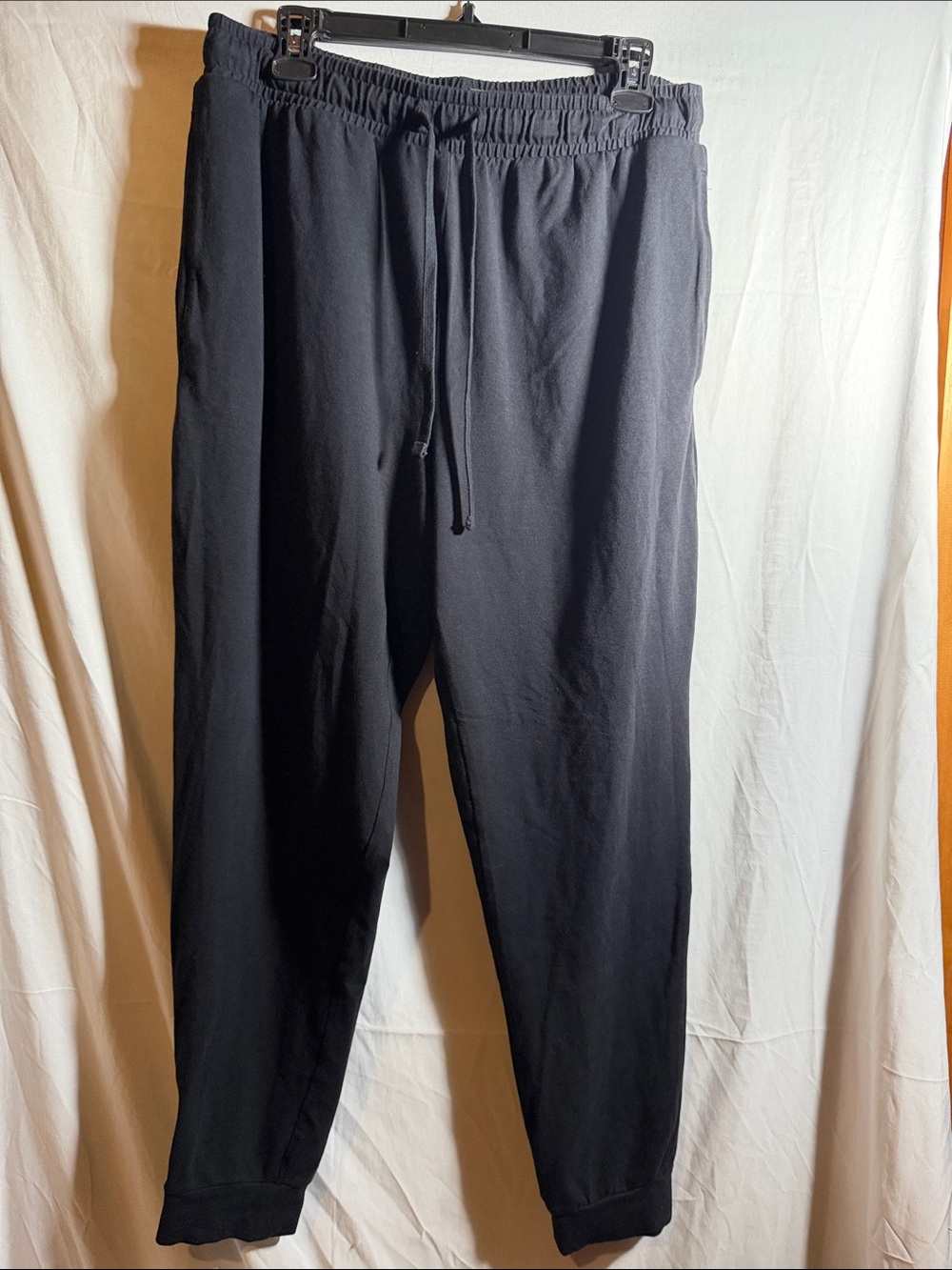 SKIMS Stretch Men's Black Drawstring Jogger Pants Black M